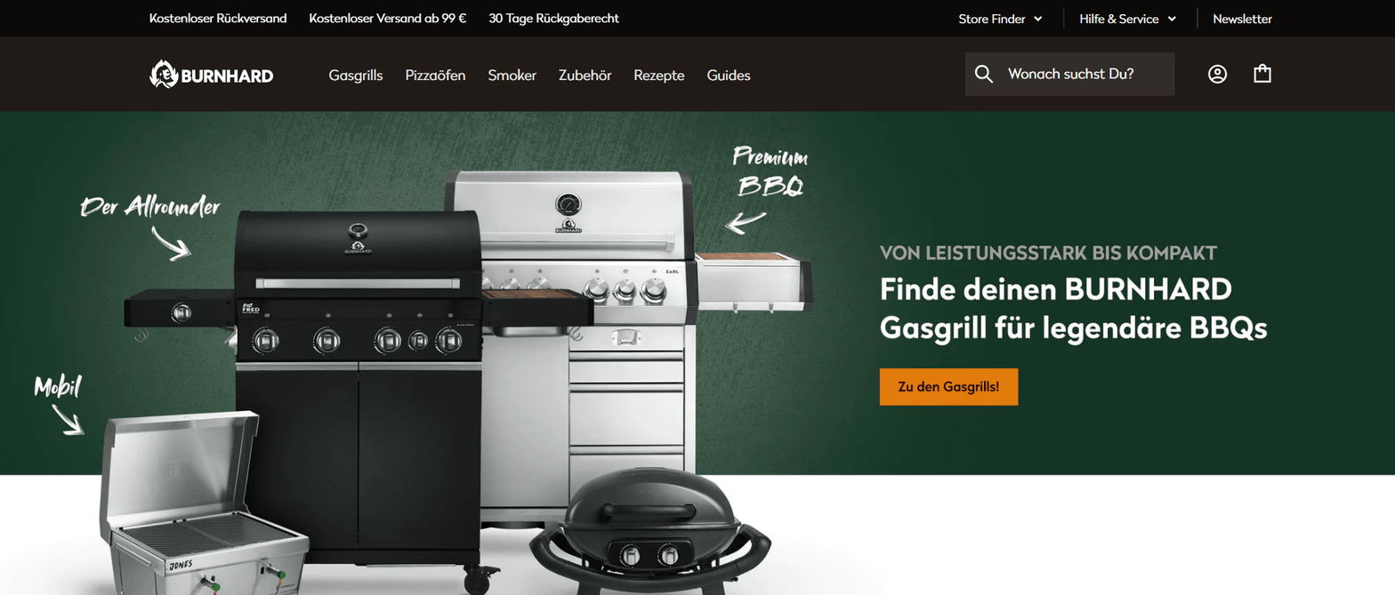 Burnhard website screenshot