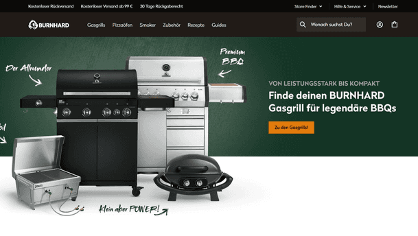 Burnhard website screenshot