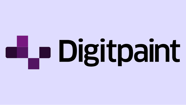 Agency Digitpaint logo with background