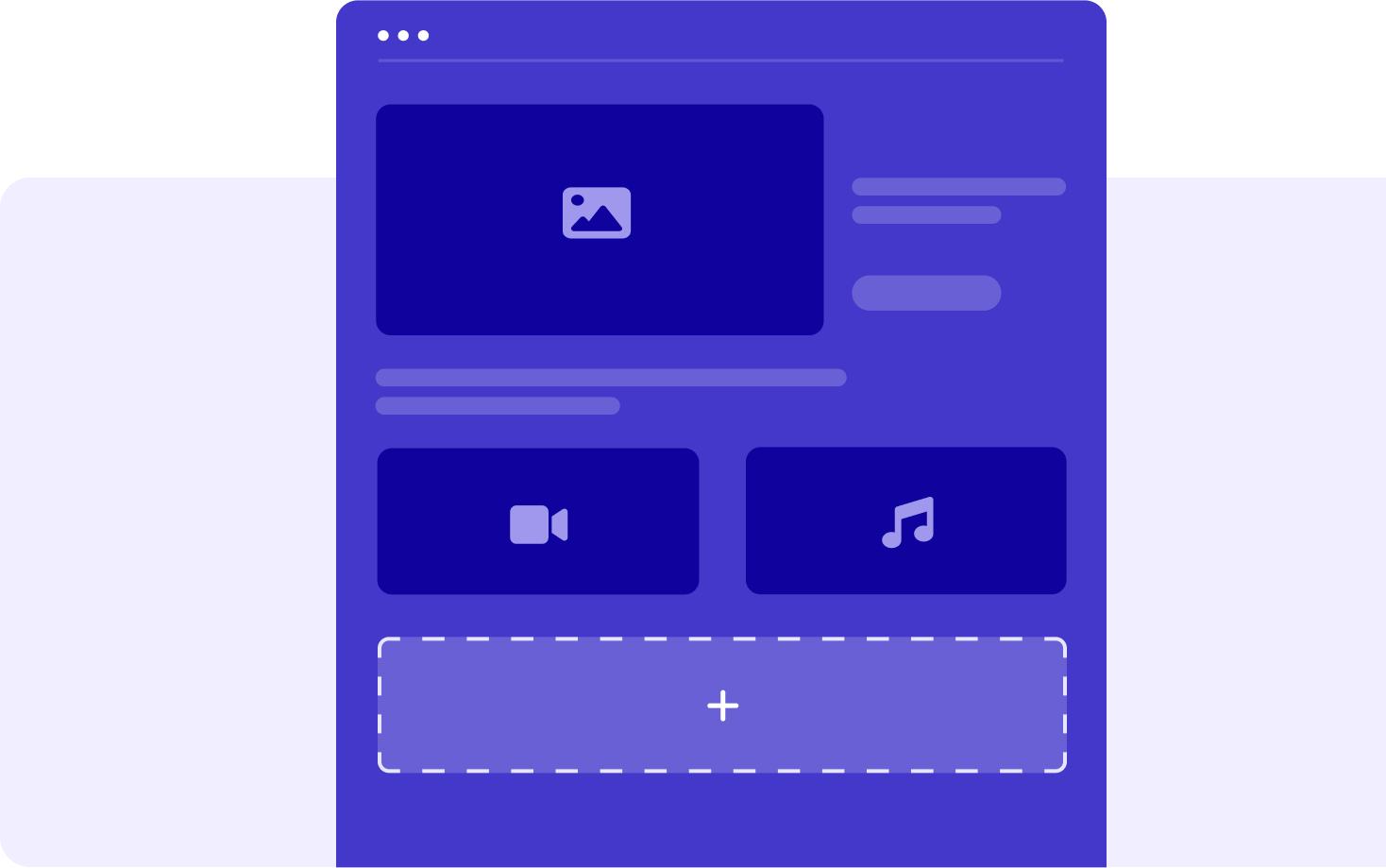 Simplified content management illustration