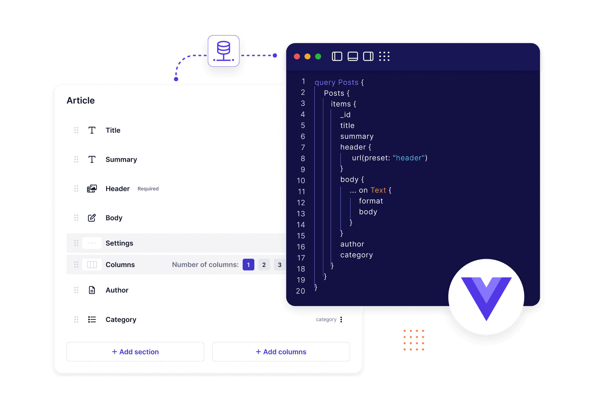 Vue and Prepr integration illustration