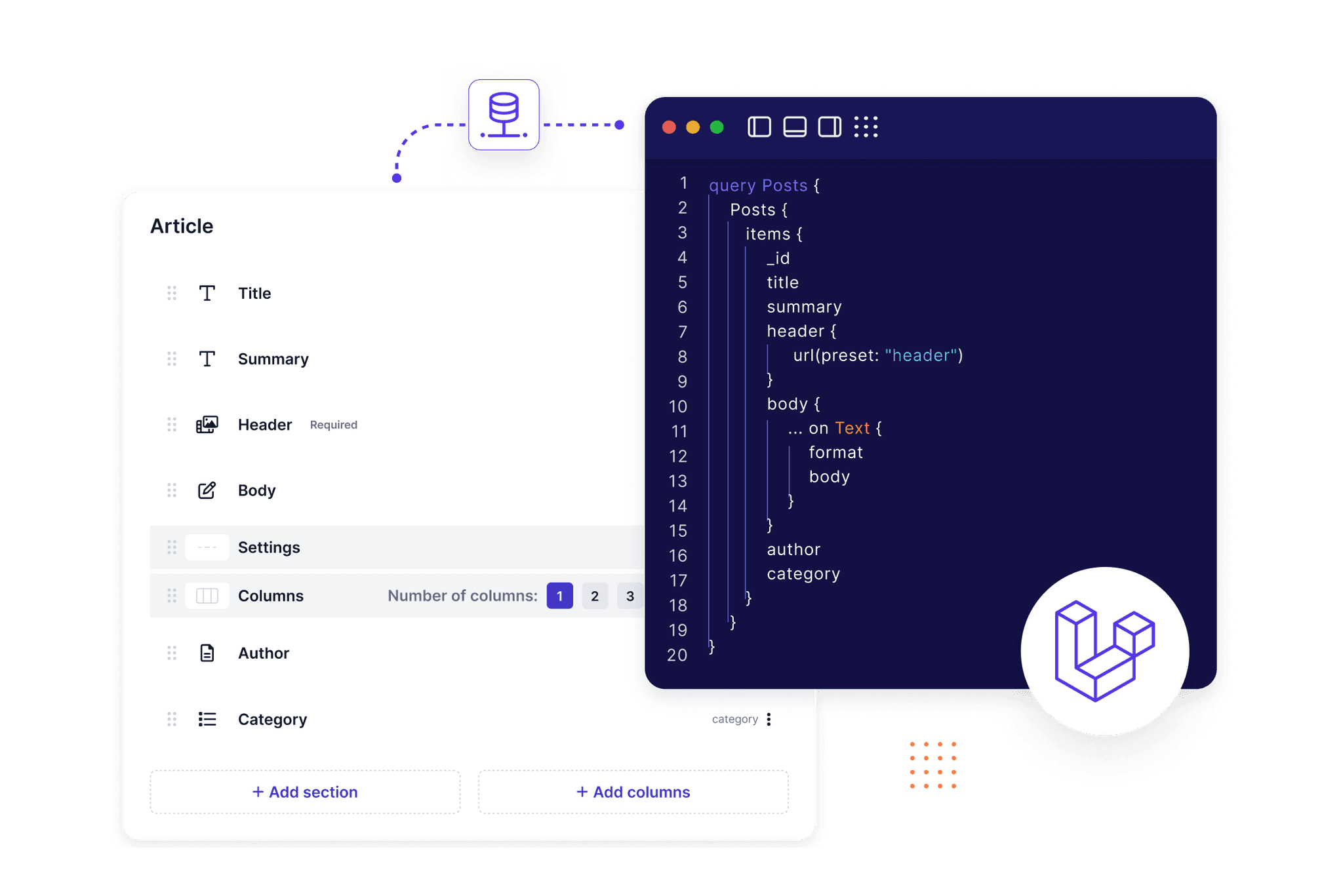 Laravel and Prepr integration illustration