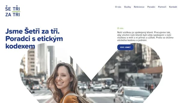 Šetři za tři website screenshot