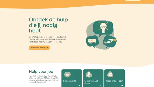 Kindregelingvoorjou website screenshot