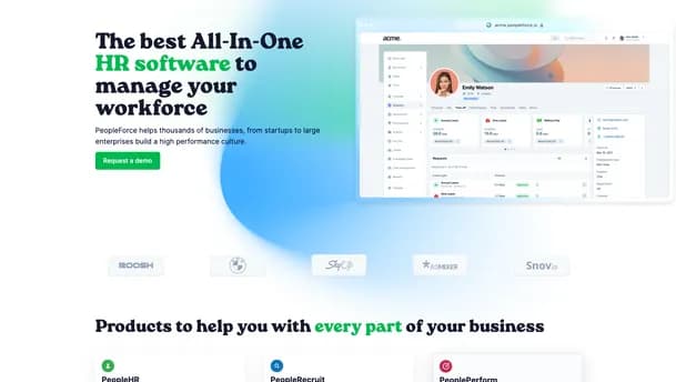 PeopleForce website screenshot