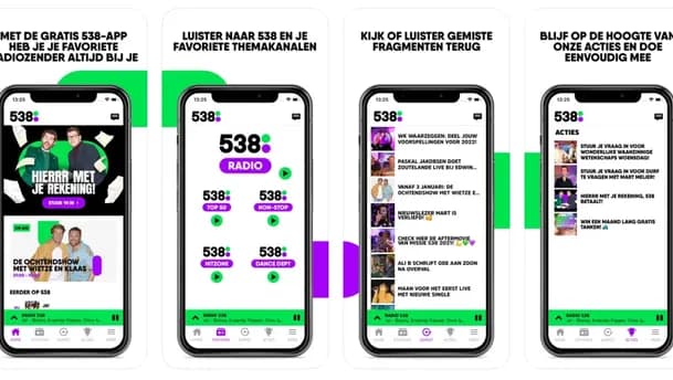 Radio 358 mobile app screenshots