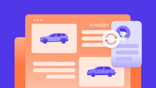 Illustration of HubSpot CRM integration with Prepr’s data-driven headless CMS, showing synchronized customer data and personalized B2B website experiences.