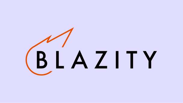 Agency Blazity logo with background