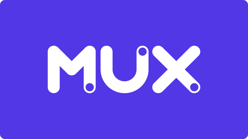 MUX logo with a background
