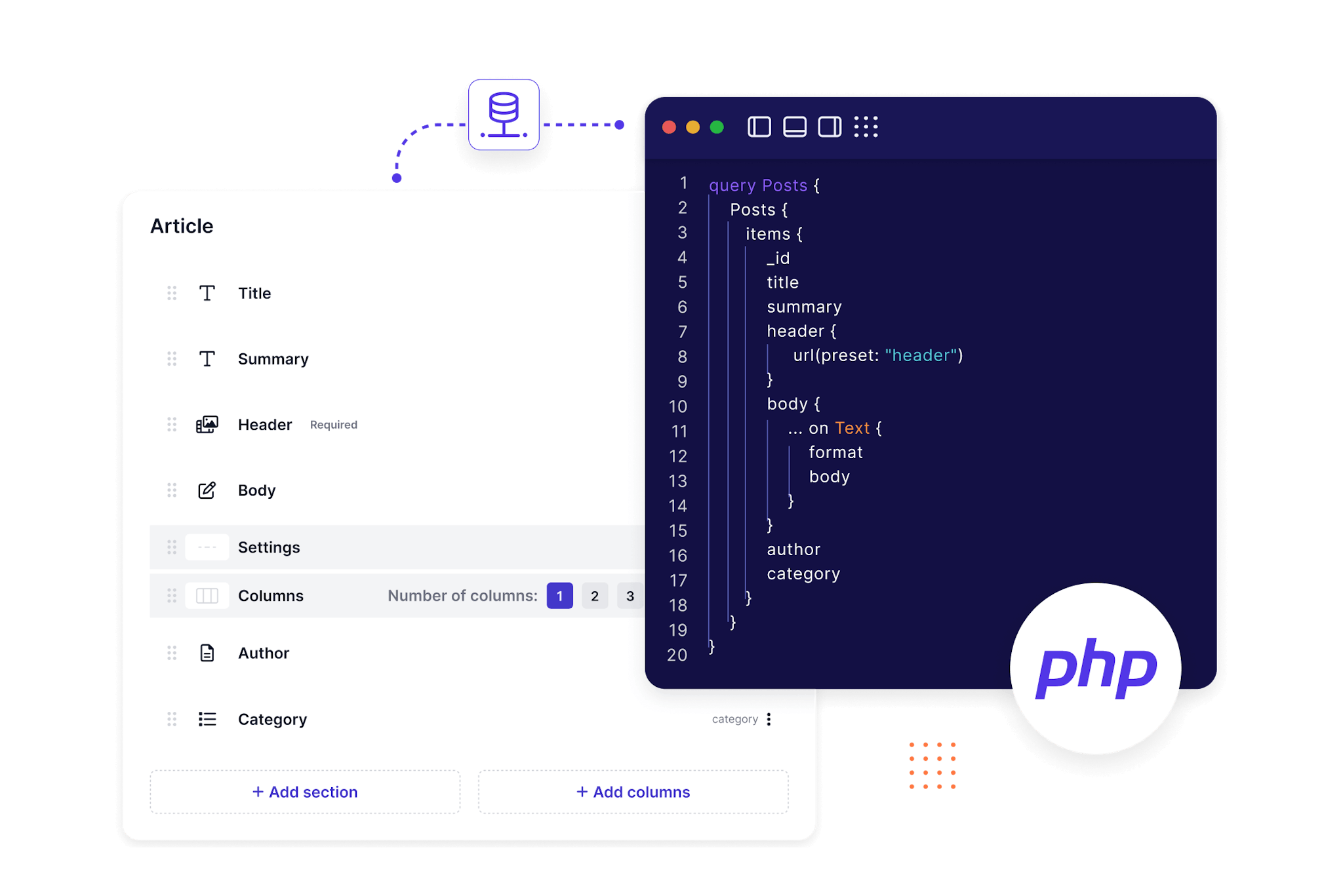 PHP and Prepr integration illustration
