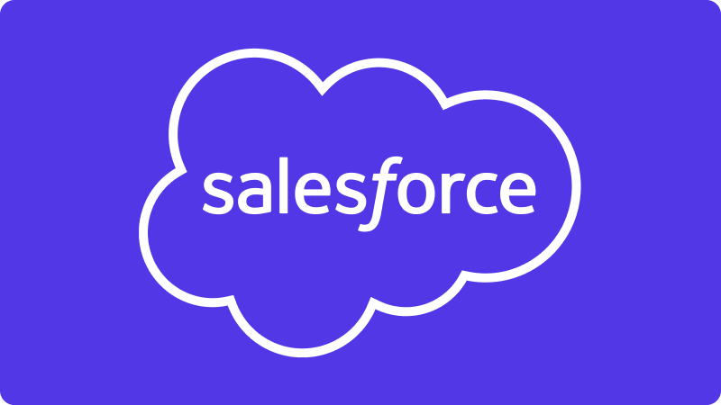 Salesforce logo with background