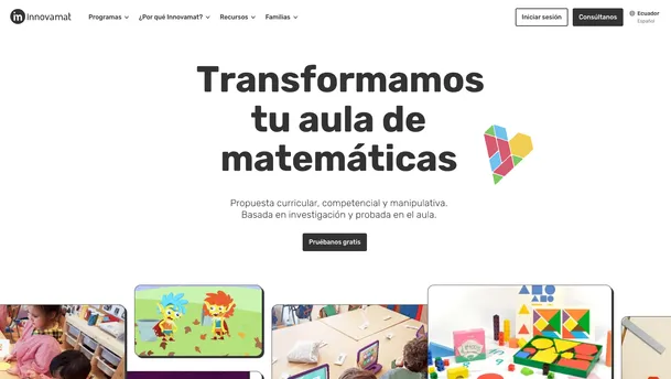 Innovamat website screenshot