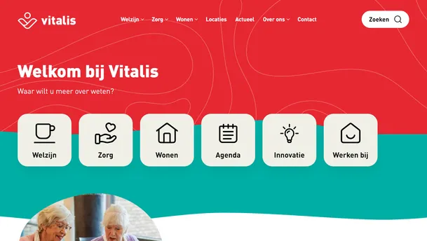 Vitalis Corporate website screenshot