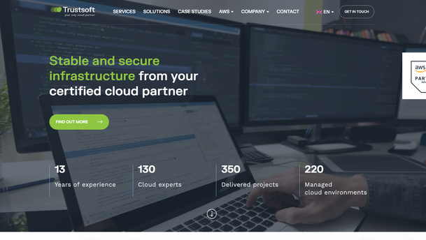 Trustsoft website screenshot