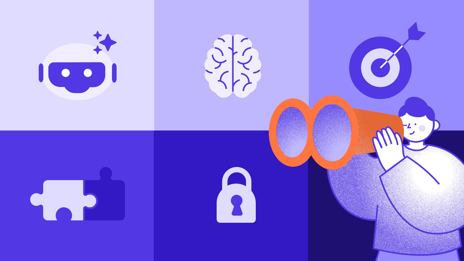 Illustration of digital agency trends, including AI, data, martech, and strategy, highlighting key focus areas for agencies in 2026.