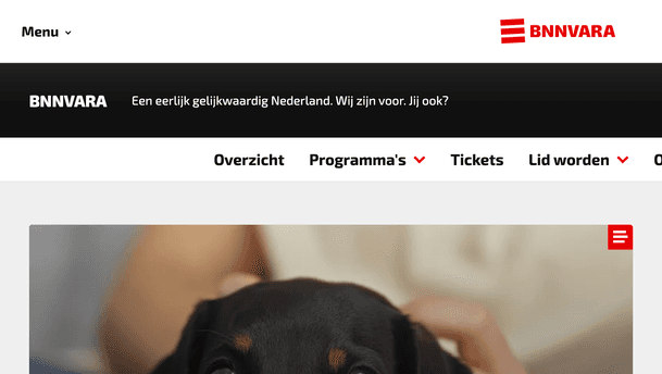 BNNVARA website screenshot